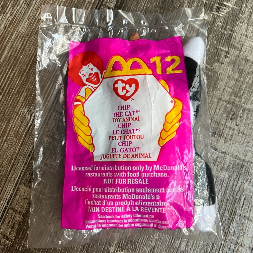 McDonalds Ty Beanie Babies Chip the Cat